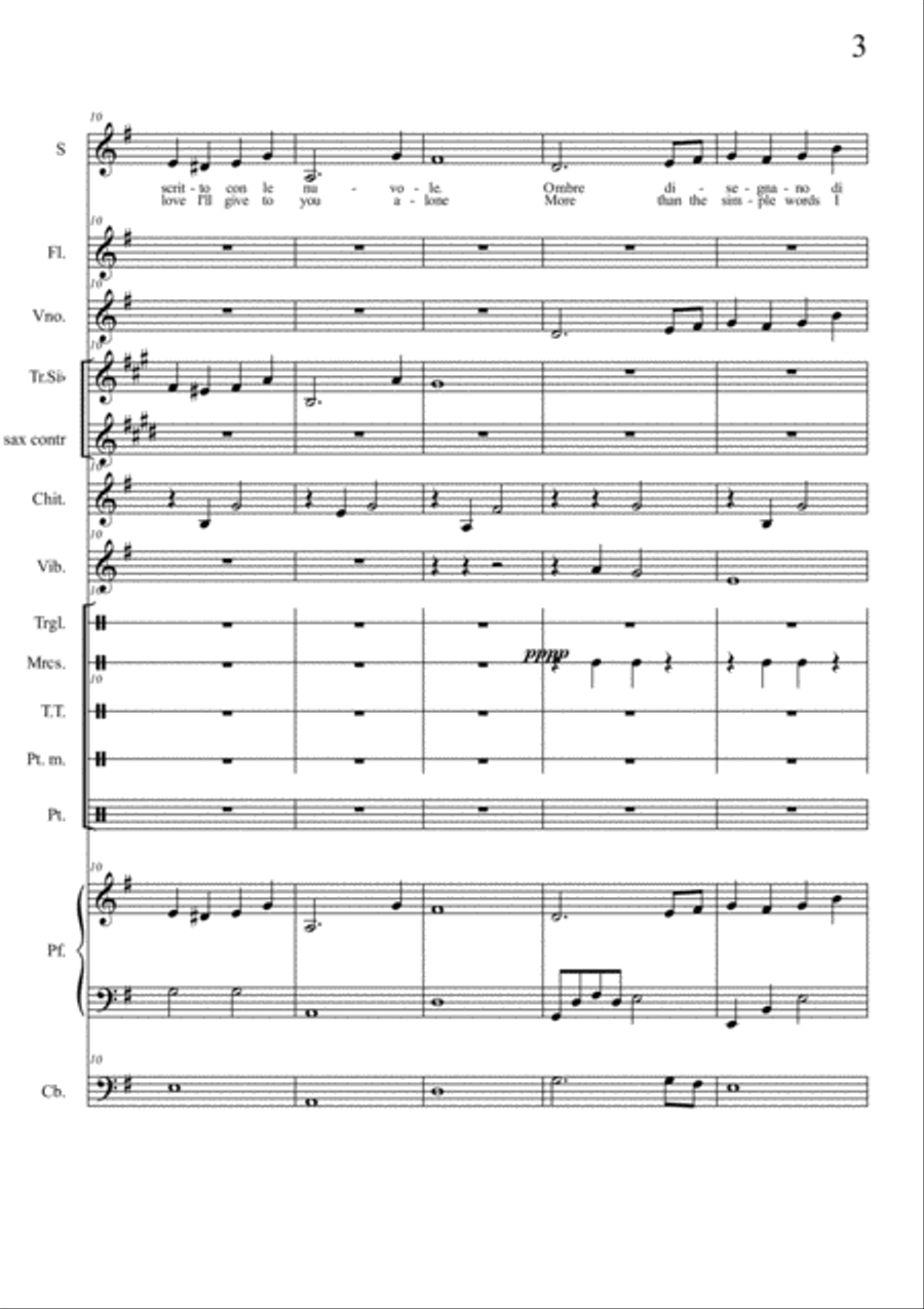 More (ti Guarderò Nel Cuore) Large Ensemble scores gallery preview page 3