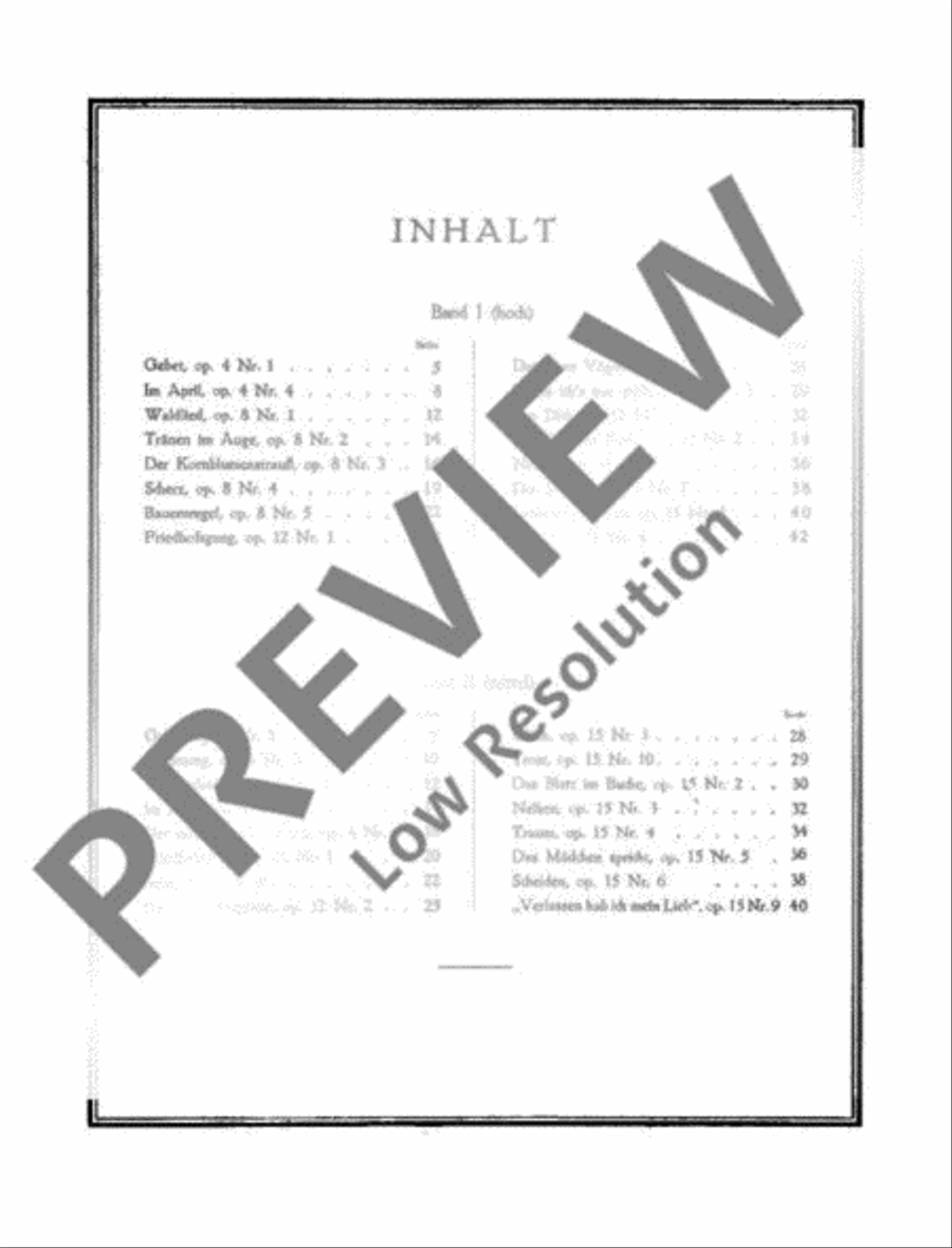 Lieder Medium Voice scores gallery preview page 4
