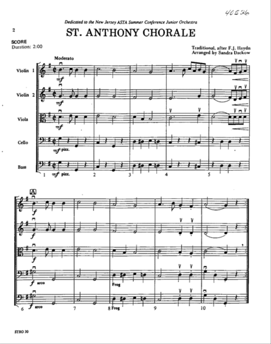 St. Anthony Chorale St. Anthony Chorale Orchestra scores gallery preview page 2