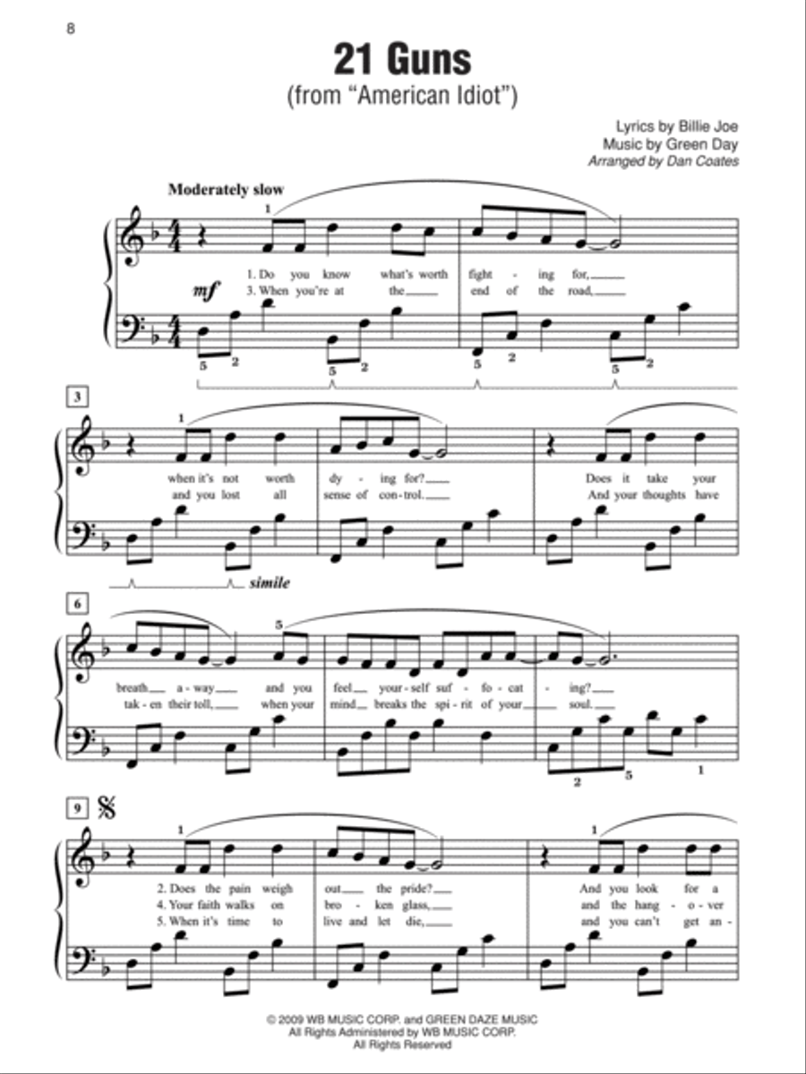 Simply Musicals Easy Piano scores gallery preview page 2