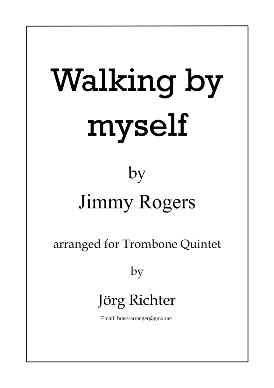 Walking By Myself Brass Quintet scores gallery preview page 1