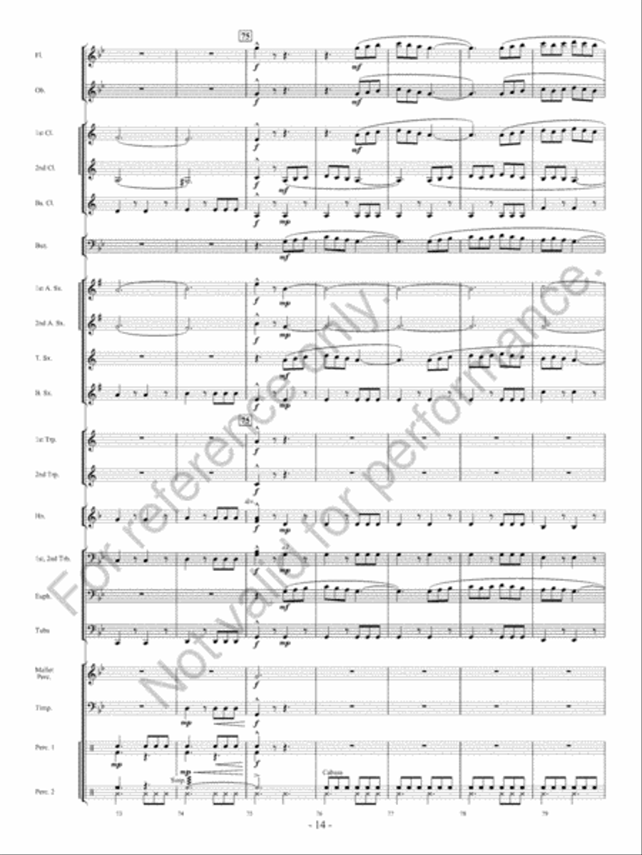 Beyond Bold Horizons Concert Band scores gallery preview page 15