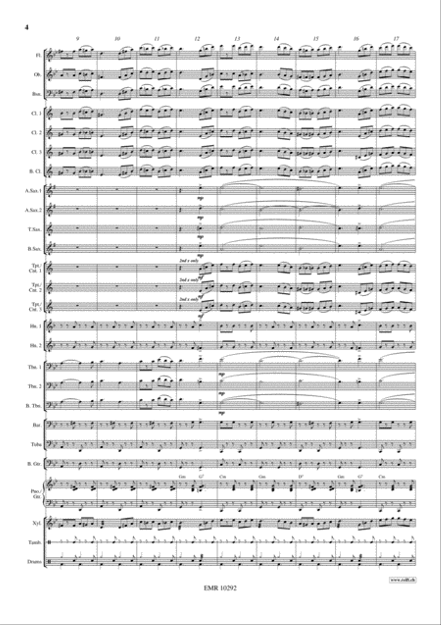Tarantella Trapanese Concert Band scores gallery preview page 5