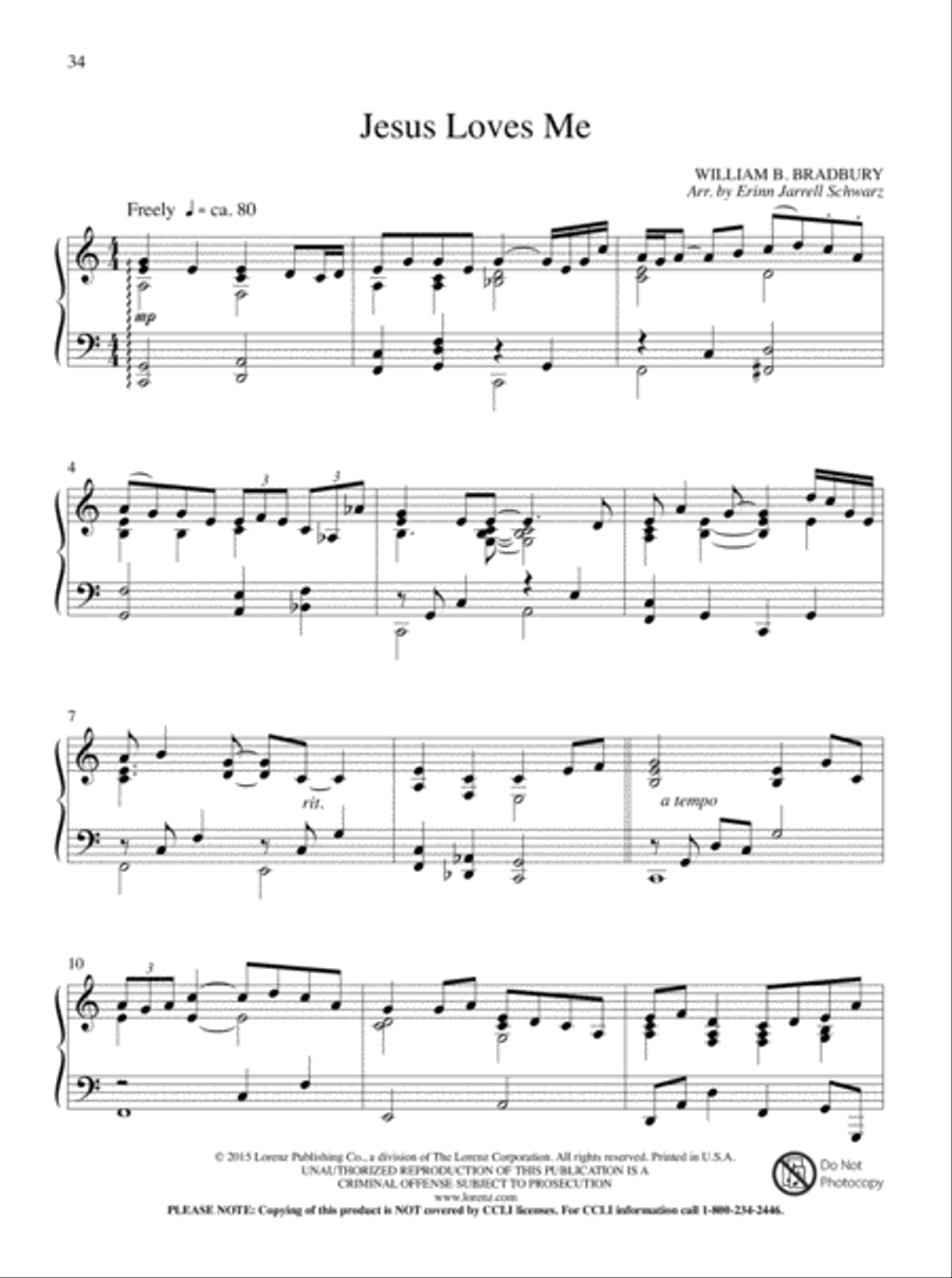 Let All Things Their Creator Bless! Piano Solo scores gallery preview page 19