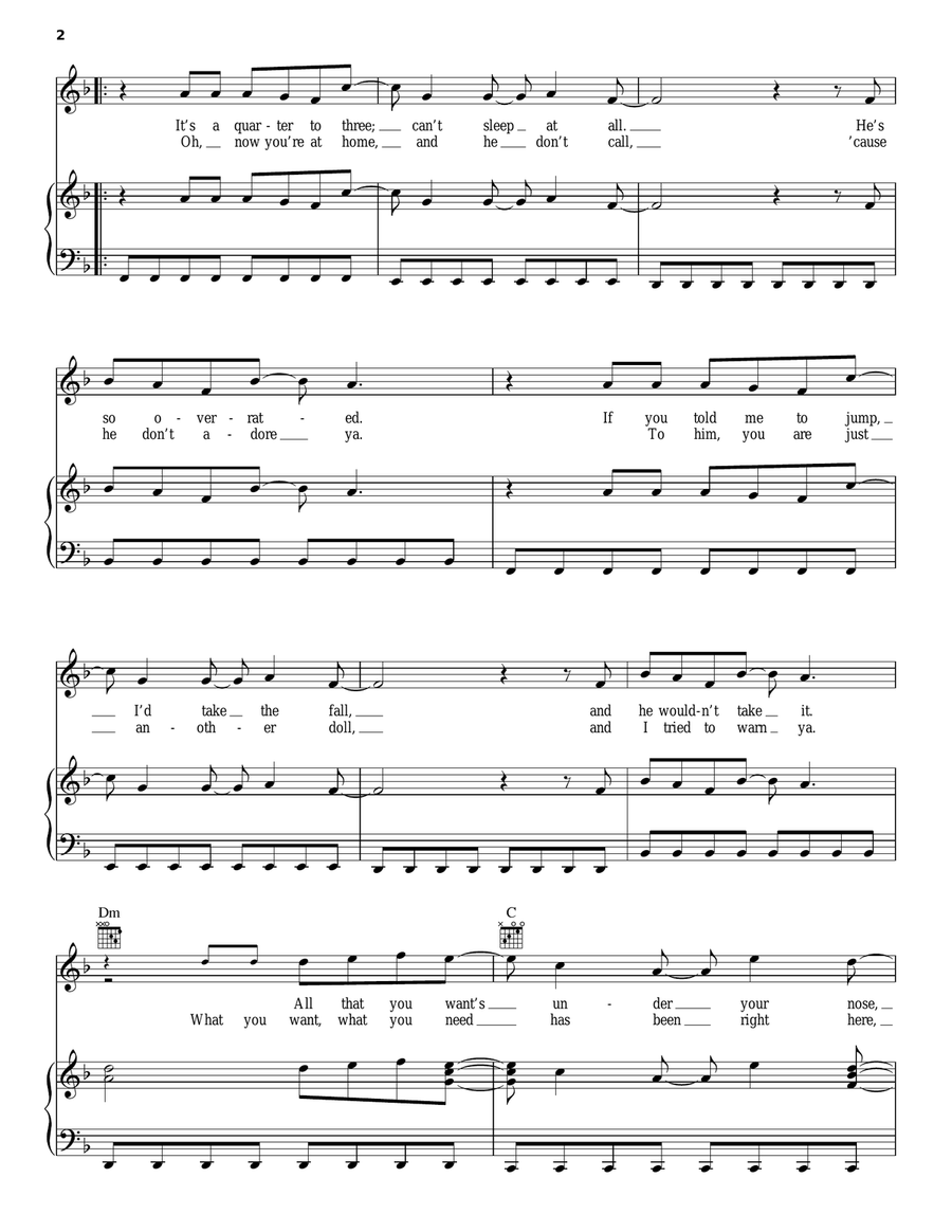 Save You Tonight Save You Tonight Piano, Vocal, Guitar scores gallery preview page 2