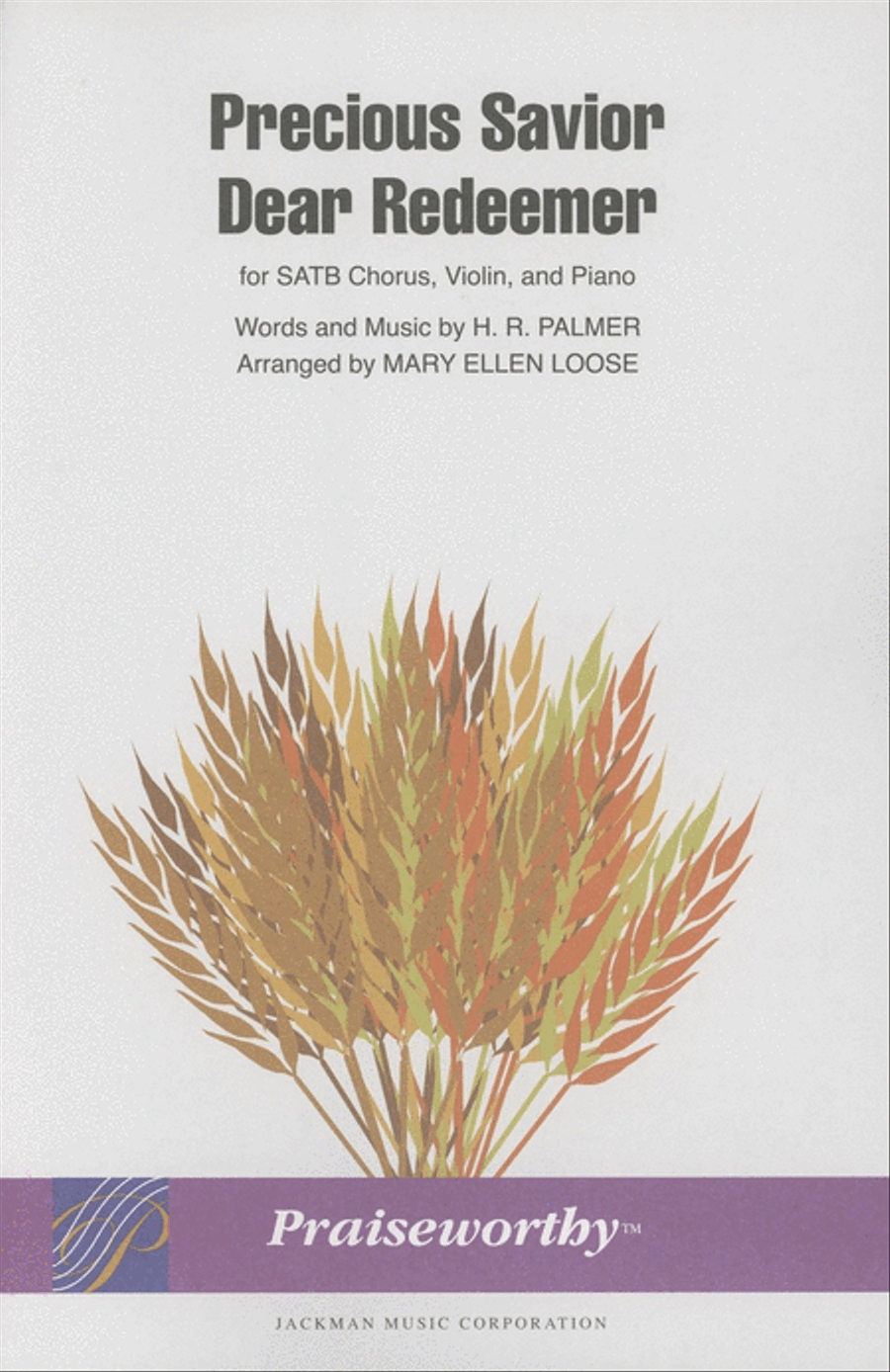 Precious Savior, Dear Redeemer - SATB - Loose 4-Part scores gallery preview page 1