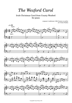 Book cover for The Wexford Carol for piano
