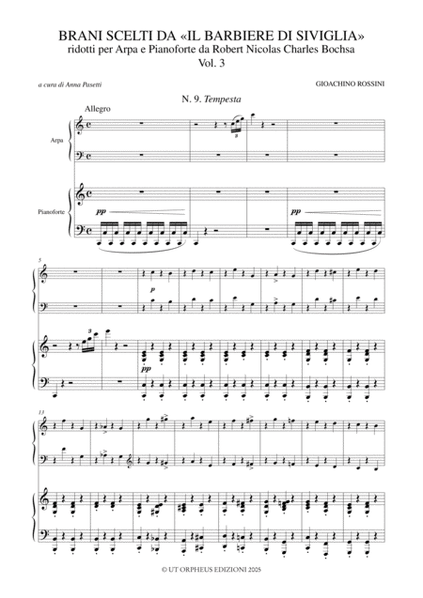 Selected Pieces from "Il Barbiere di Siviglia" transcribed for Harp and Piano by Robert Nicolas Charles Bochsa - Vol. 3