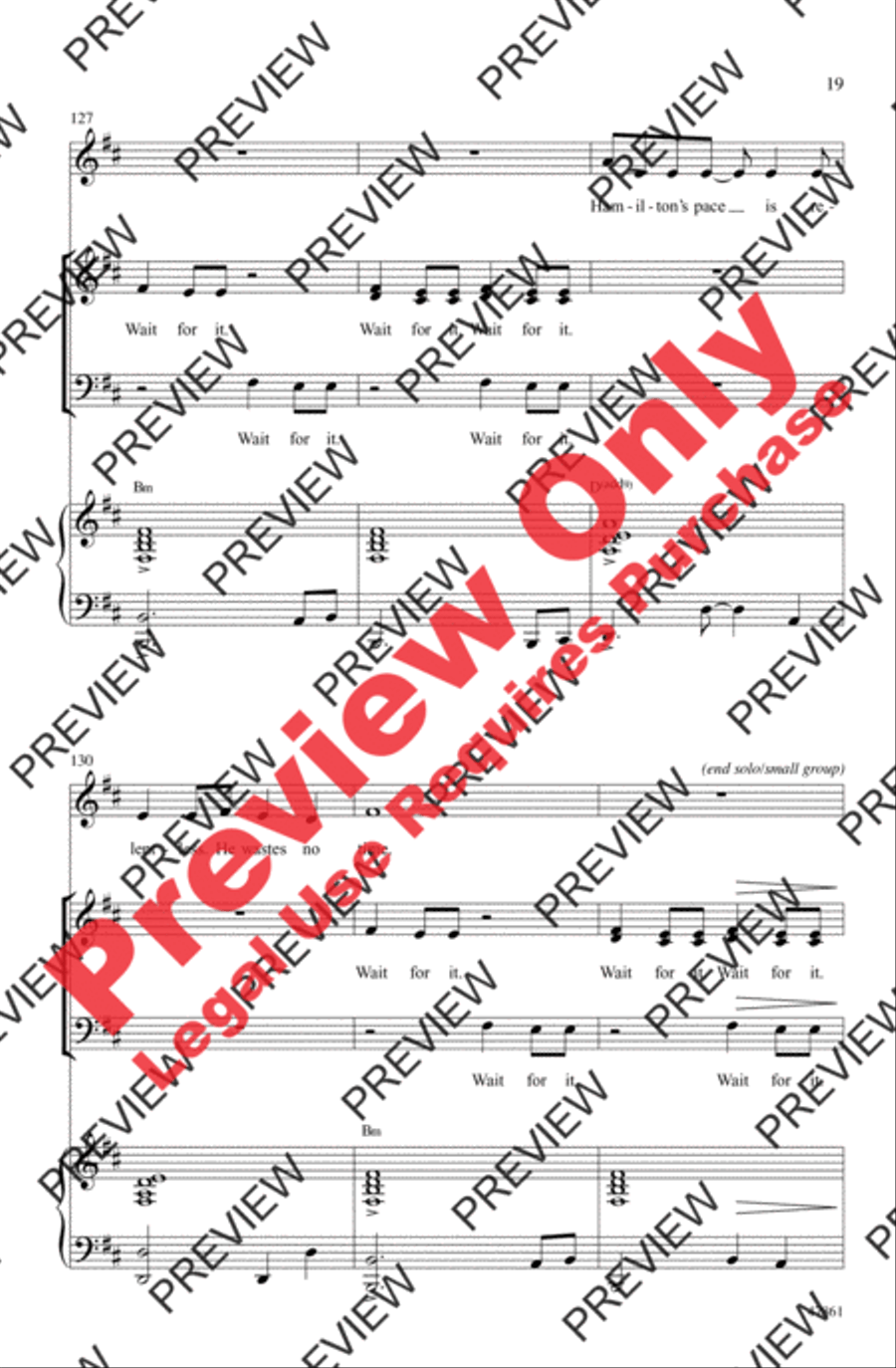 Hamilton Highlights 3-Part scores gallery preview page 19