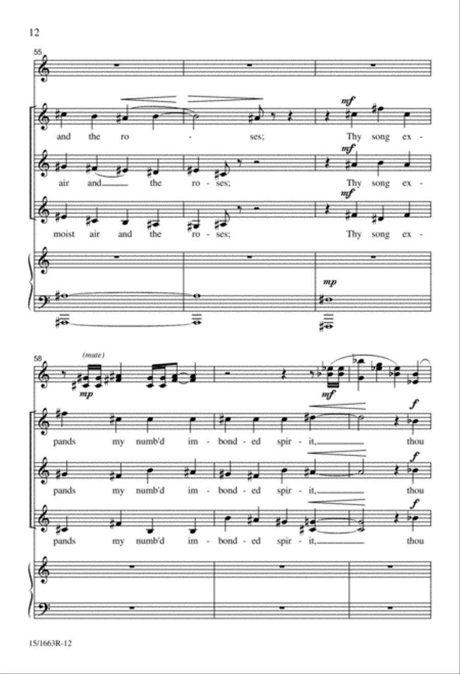 The Mystic Trumpeter SSA scores gallery preview page 12