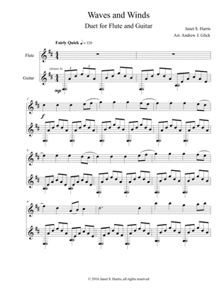 Waves and Winds (duet for flute and guitar)