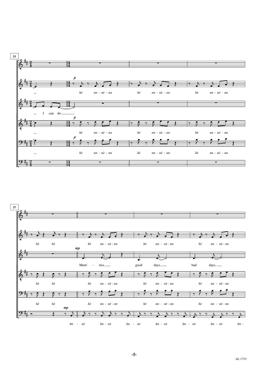 Knowing Me, Knowing You Choir scores gallery preview page 5