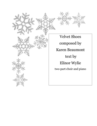 Velvet Shoes set to a poem by Elinor Wylie
