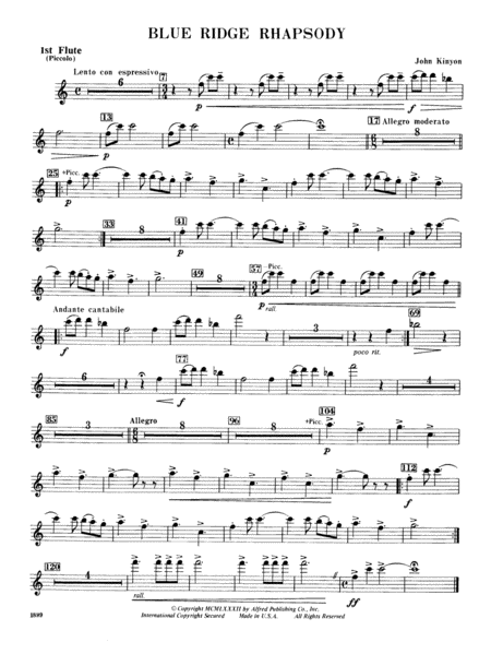 Blue Ridge Rhapsody: Flute