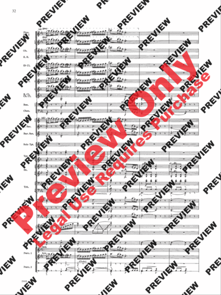 Le Carnaval de Venise Concert Band scores gallery preview page 33