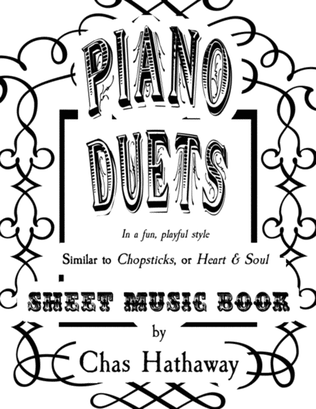 Book cover for Piano Duets Sheet Music Book