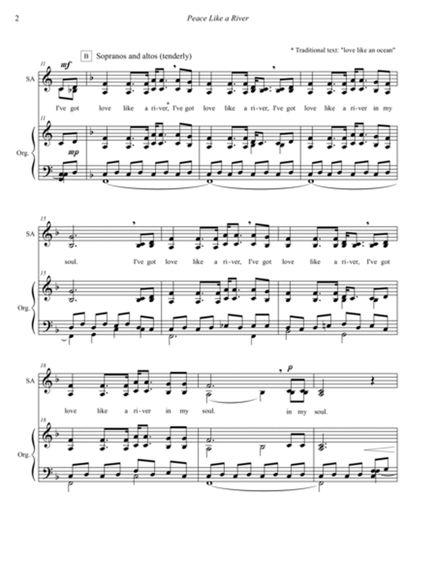 Peace Like a River (SATB) image number null