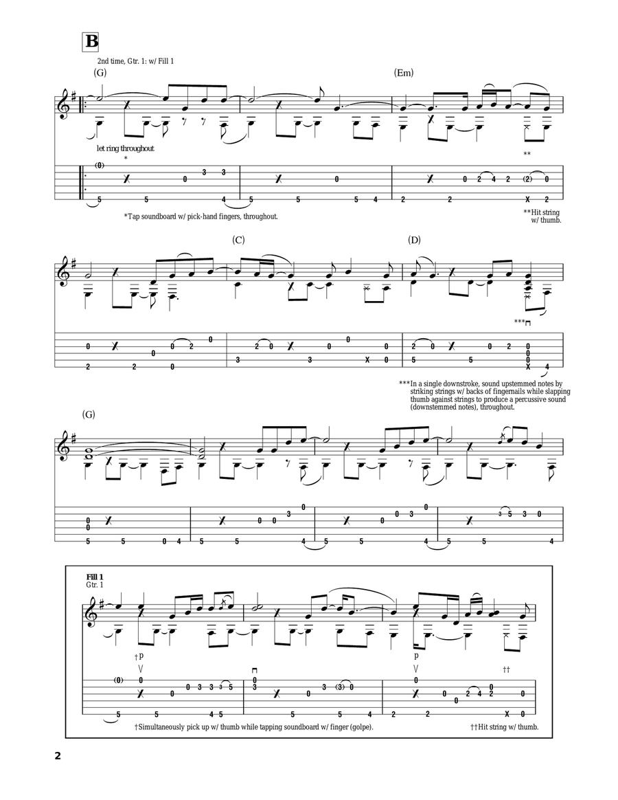 Stand By Me Acoustic Guitar scores gallery preview page 2