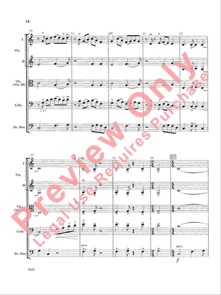 Serendipity Suite String Orchestra scores gallery preview page 19