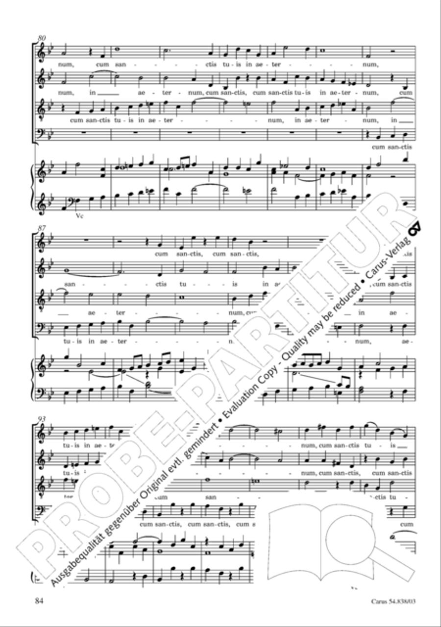 Requiem in B 4-Part scores gallery preview page 89
