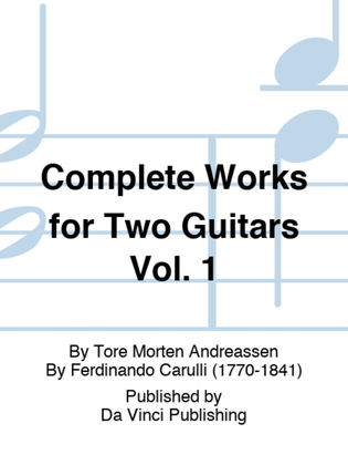 Book cover for Complete Works for Two Guitars Vol. 1