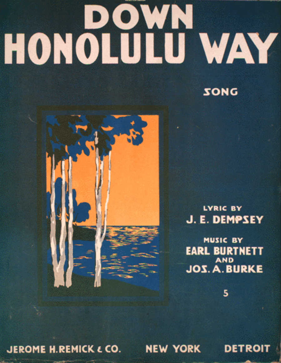 Down Honolulu Way. Song Voice scores gallery preview page 1
