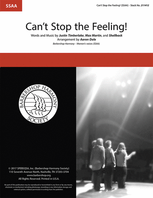 Book cover for Can't Stop the Feeling!