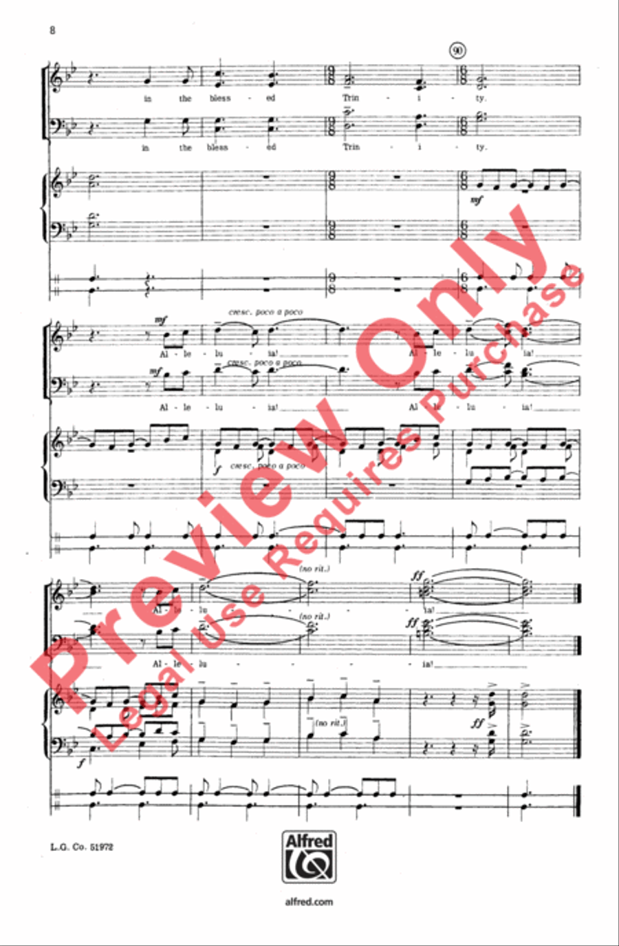 His Spirit Leads On 4-Part scores gallery preview page 8