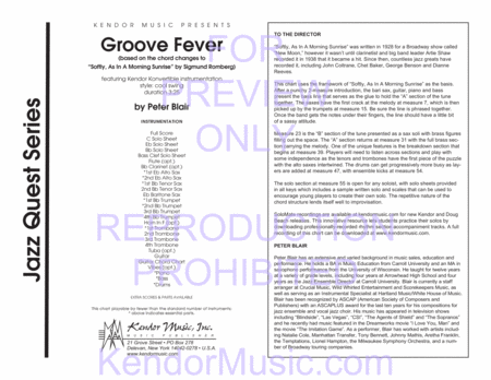 Groove Fever (based on the chord changes to 'Softly, As In A Morning Sunrise' by Sigmund Romberg) image number null