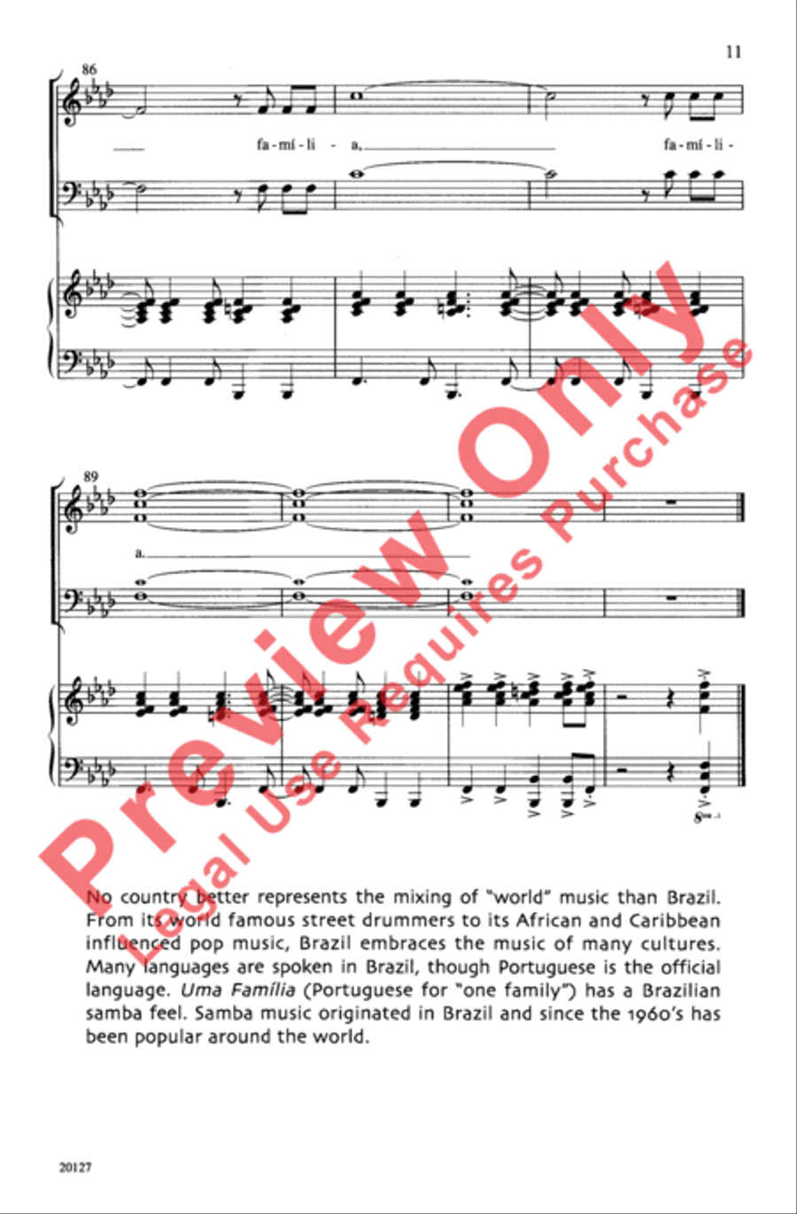 Uma Familia 3-Part scores gallery preview page 11