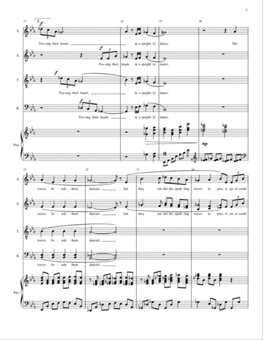 The Daffodils The Daffodils 4-Part scores gallery preview page 3