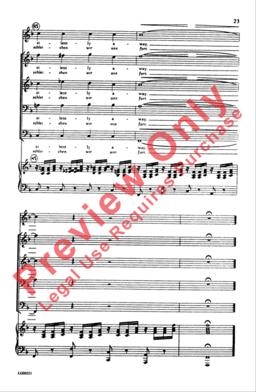 Ständchen Men's Choir scores gallery preview page 23