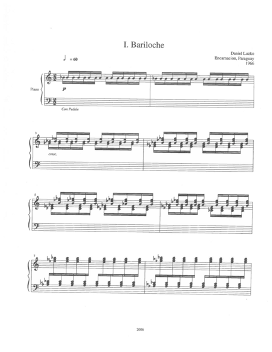 Bariloche Piano Solo scores gallery preview page 3