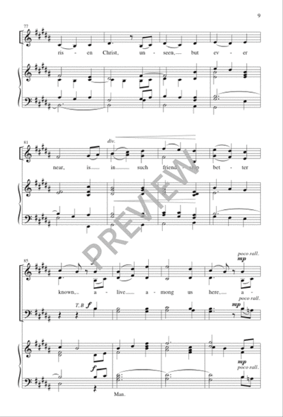I Come with Joy 4-Part scores gallery preview page 9