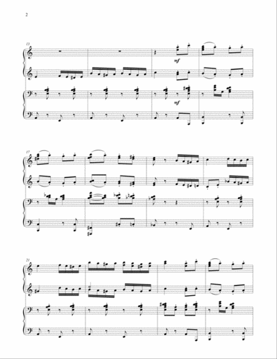 Turkish March Piano scores gallery preview page 2