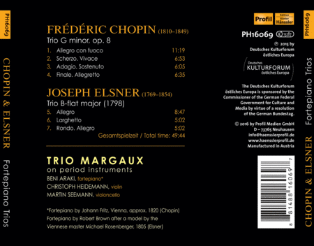 Frederic Chopin & Joseph Elsner: Fortepiano Trios