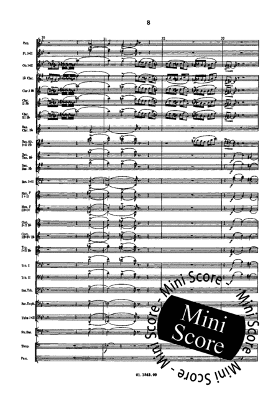Fantasia and Fugue Concert Band scores gallery preview page 18