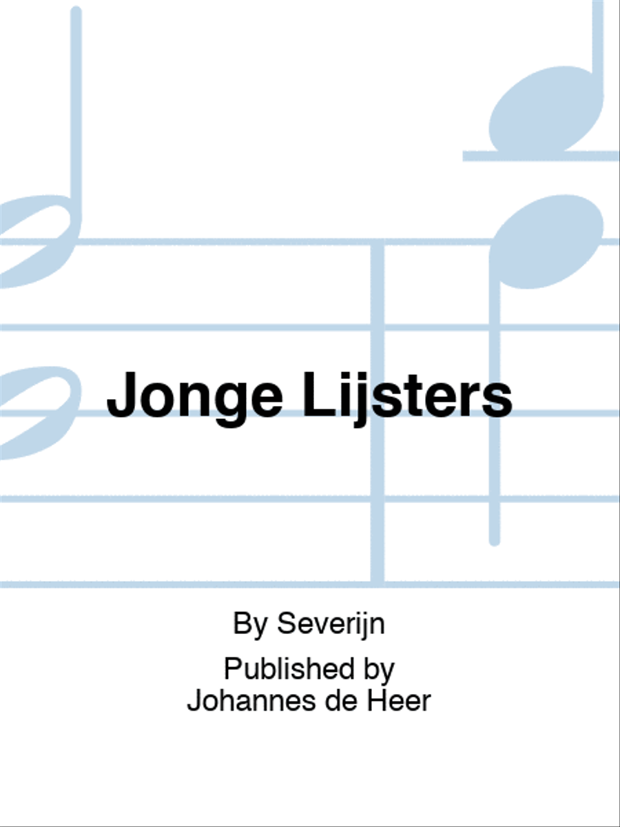 Jonge Lijsters Jonge Lijsters Voice Solo scores gallery preview page 1