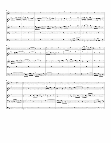 Fuga sopra Magnificat, BWV 733 (arrangement for 5 recorders)