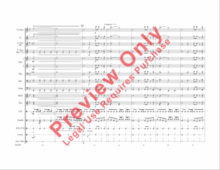 Make Me Smile Make Me Smile Marching Band scores gallery preview page 10
