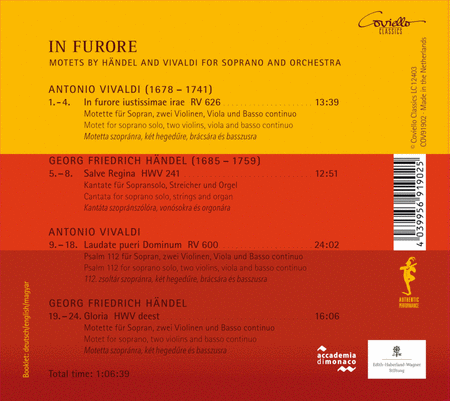 Reka Kristof: In Furore - Motets for Soprano & Orchestra by Handel & Vivaldi