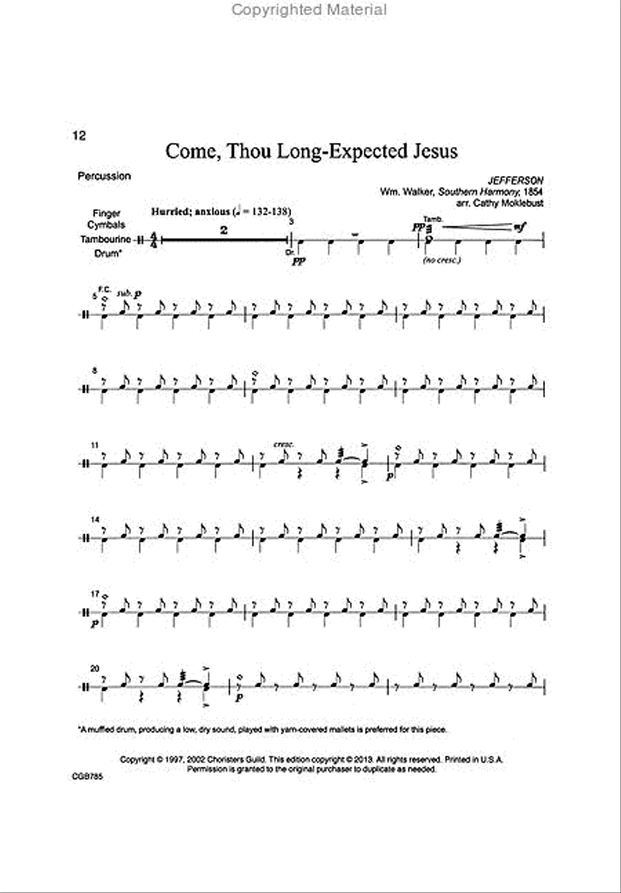 Celebrate the Season: Reproducible Advent and Christmas Carols (2-3 octaves) 3-Octaves scores gallery preview page 5