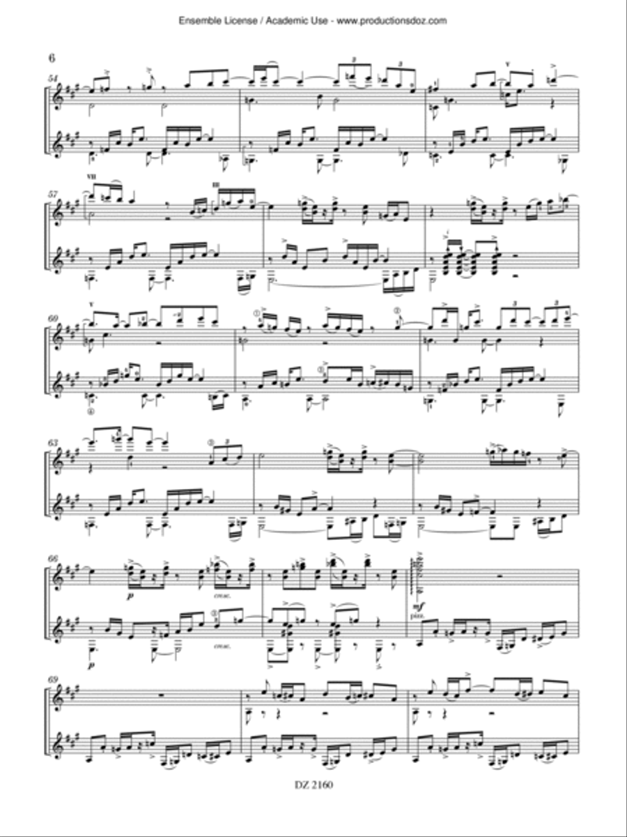 Obrío Classical Guitar scores gallery preview page 6