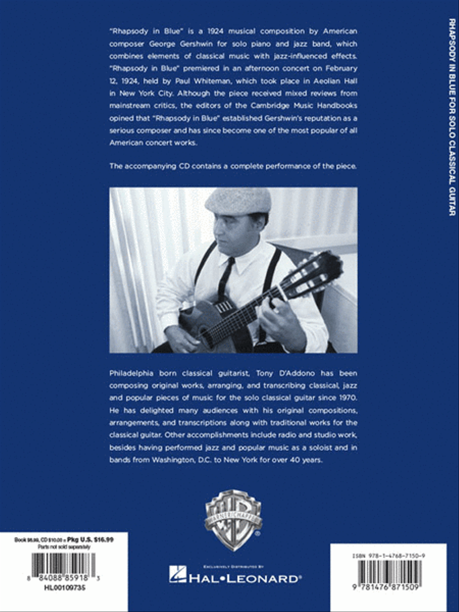 Rhapsody in Blue for Solo Classical Guitar Acoustic Guitar scores gallery preview page 6