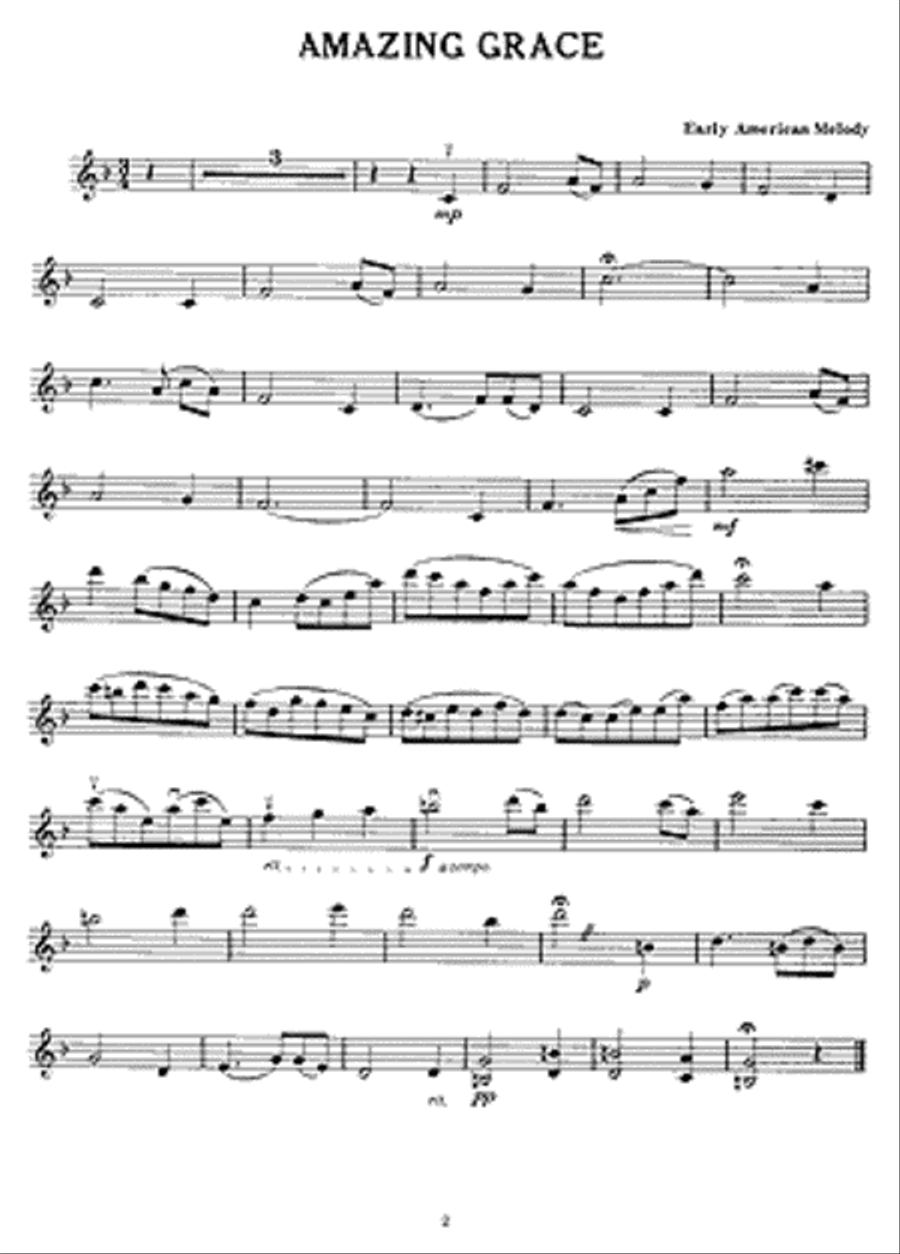 Sacred Violin Solos Violin Solo scores gallery preview page 2