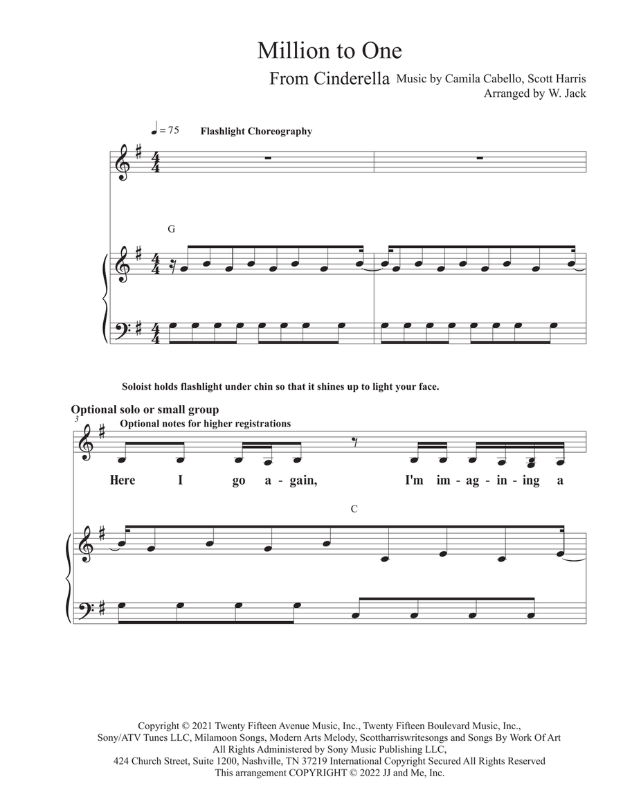 Million To One 2-Part scores gallery preview page 1