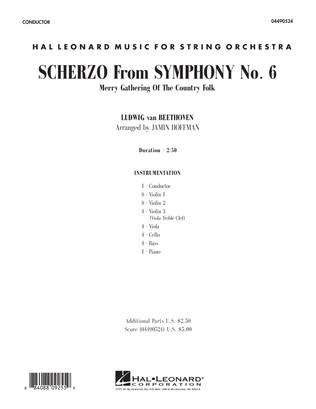 Book cover for Scherzo (from Symphony No. 6) - Full Score