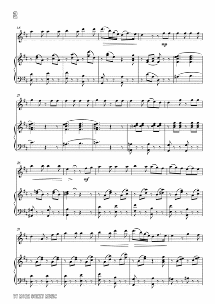 Bellini-Vanne,o rosa fortunata,for Violin and Piano Voice scores gallery preview page 4