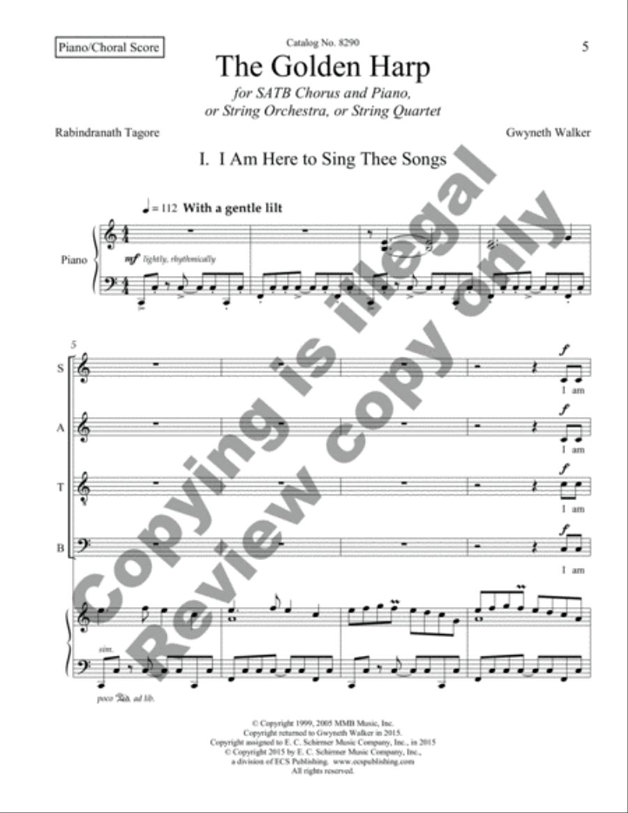 The Golden Harp 4-Part scores gallery preview page 6