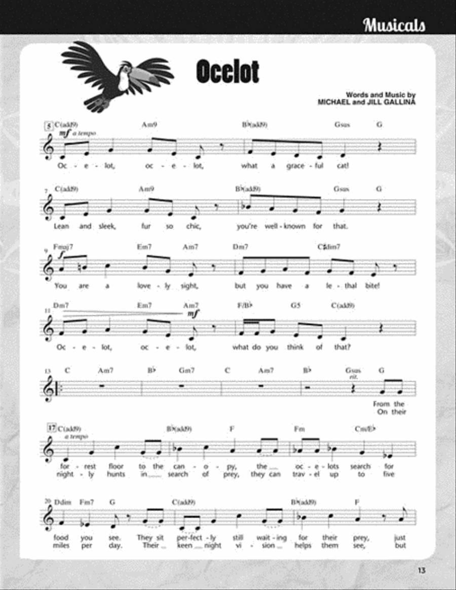 Singin' in the Rainforest Unison Choir scores gallery preview page 4